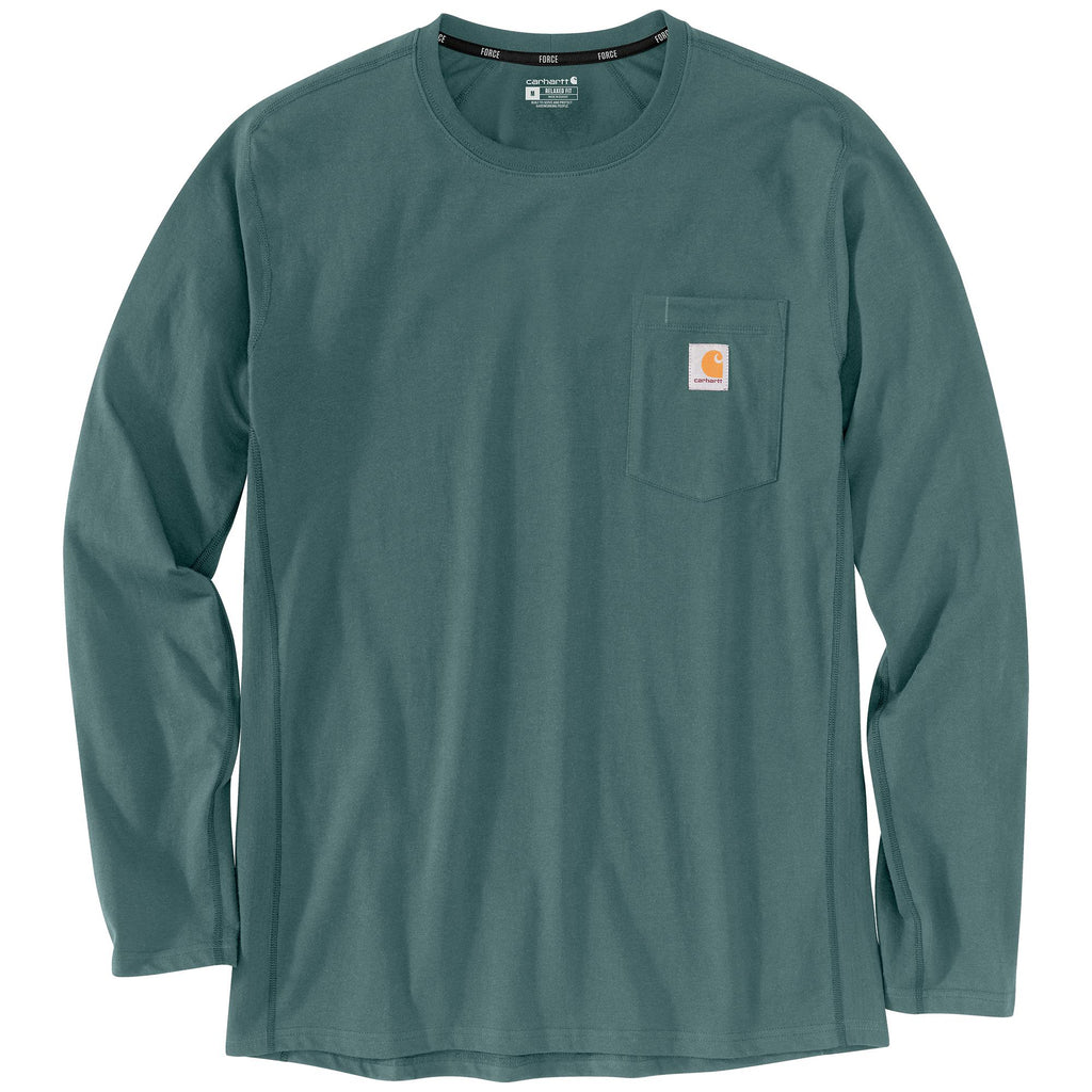 CARHARTT FORCE® RELAXED FIT MIDWEIGHT LONG-SLEEVE POCKET T-SHIRT 104617 Fall 2023