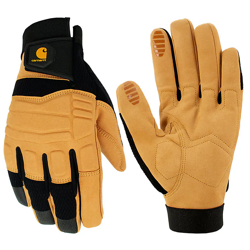 SYNTHETIC LEATHER HIGH DEXTERITY MOLDED KNUCKLE SECURE CUFF GLOVE GD0778-M