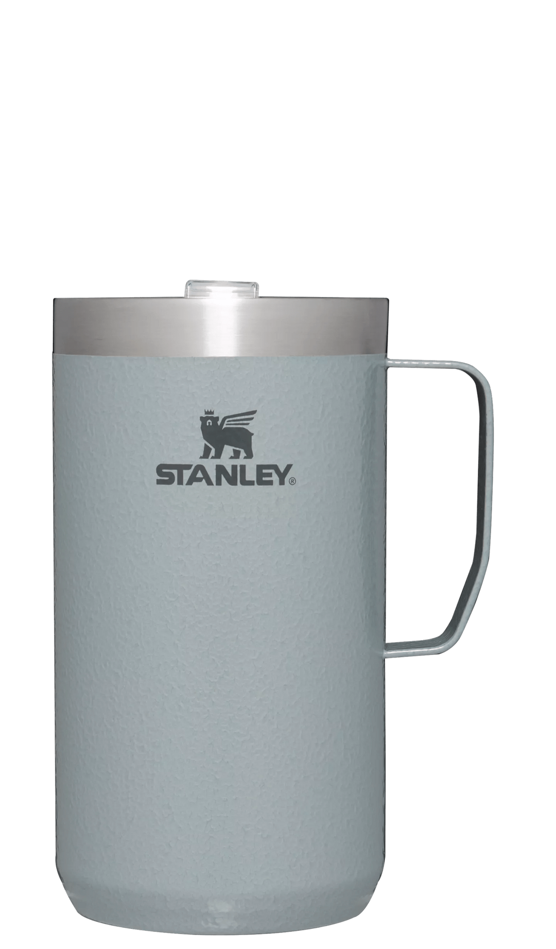 Stanley 24 Oz Stay Hot Camp Mug in Hammertone Silver