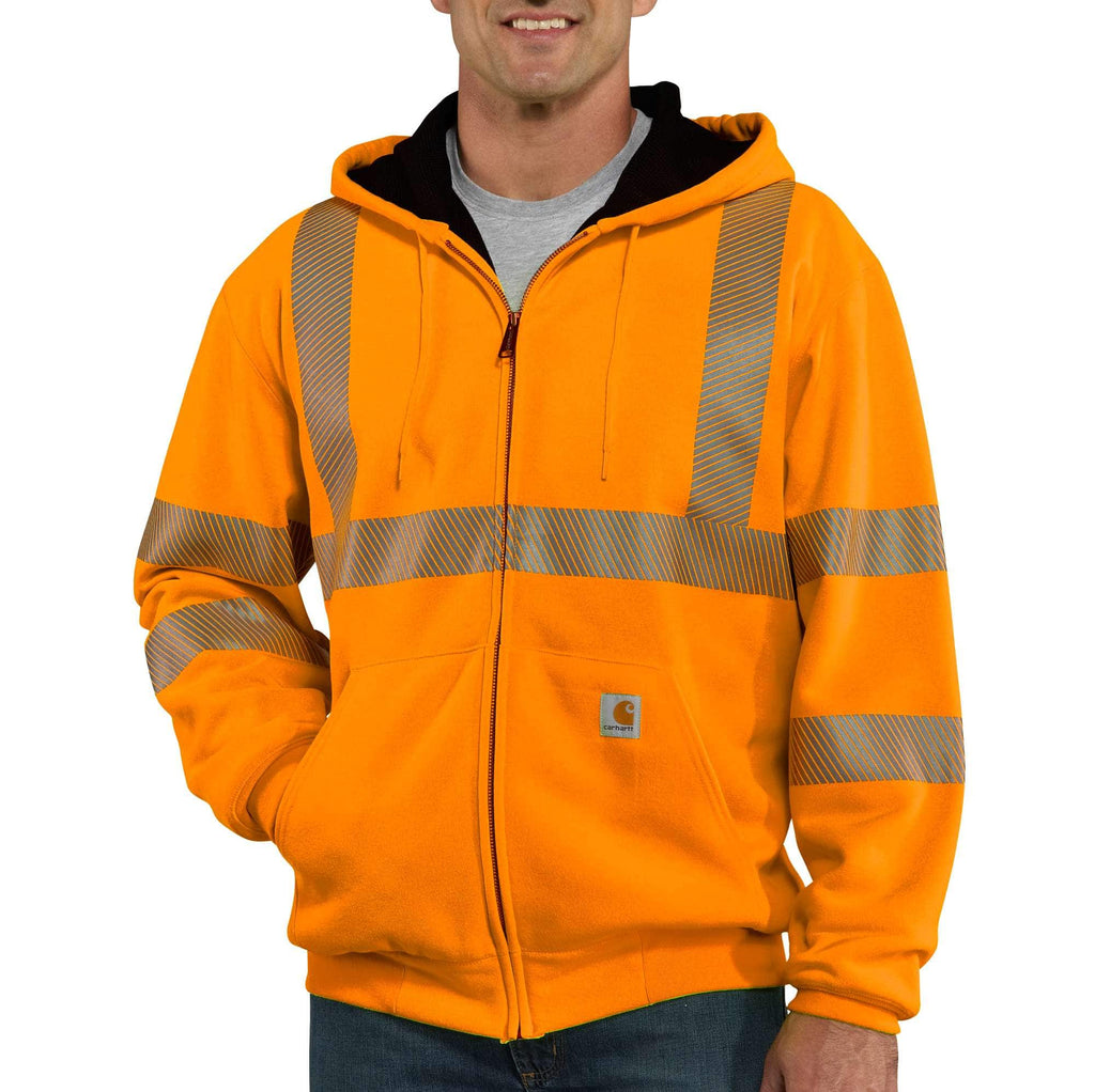 HIGH-VISIBILITY ZIP-FRONT CLASS 3 THERMAL-LINED SWEATSHIRT 100504