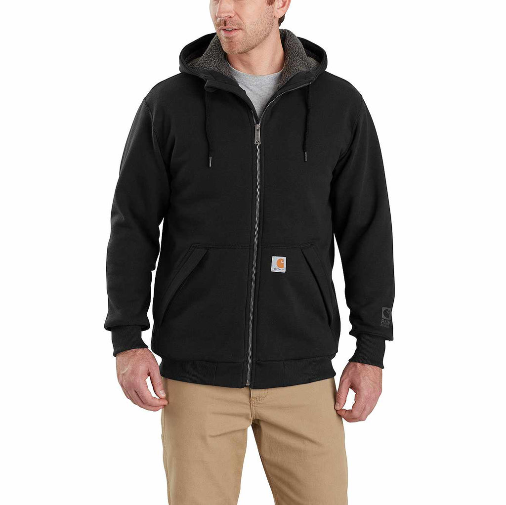 RAIN DEFENDER® RELAXED FIT MIDWEIGHT SHERPA-LINED FULL-ZIP SWEATSHIRT 103308