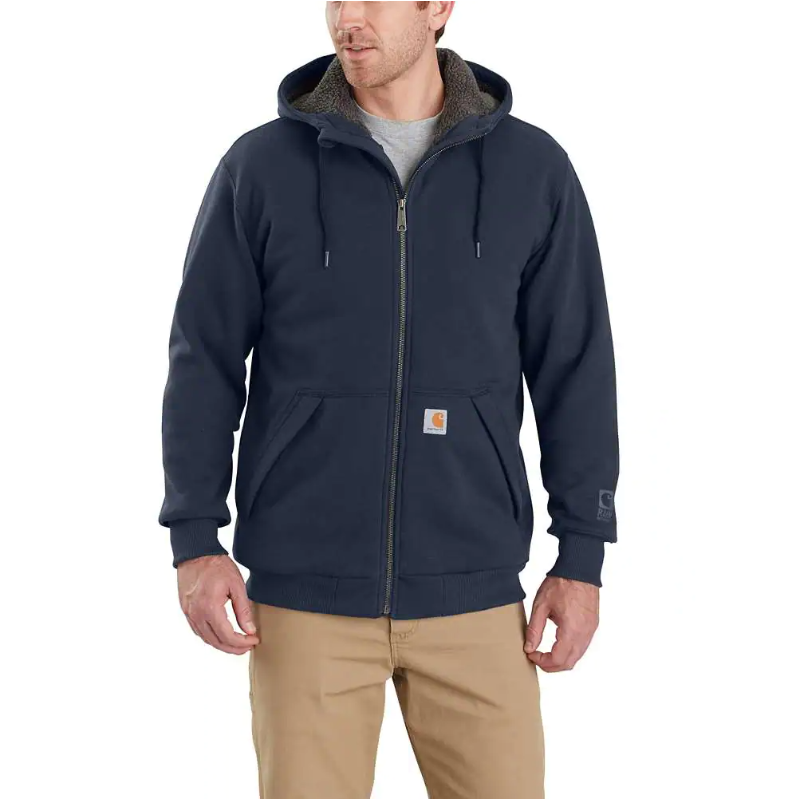 RAIN DEFENDER® RELAXED FIT MIDWEIGHT SHERPA-LINED FULL-ZIP SWEATSHIRT 103308