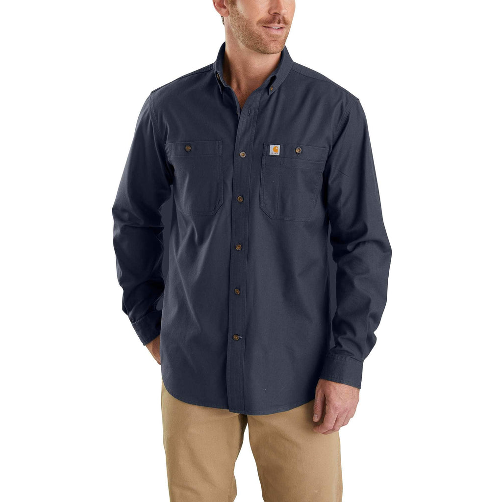 RUGGED FLEX® RELAXED FIT MIDWEIGHT CANVAS LONG-SLEEVE SHIRT 103554