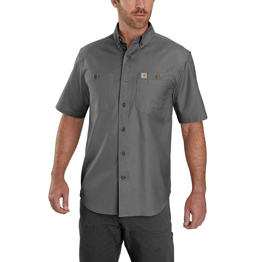 RUGGED FLEX® RELAXED FIT MIDEWEIGHT CANVAS SHORT-SLEEVE SHIRT 103555