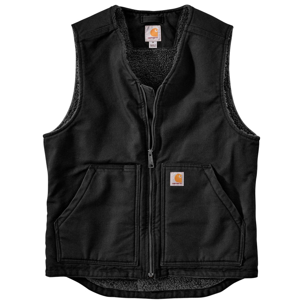CARHARTT® WASHED DUCK SHERPA LINED VEST 104394