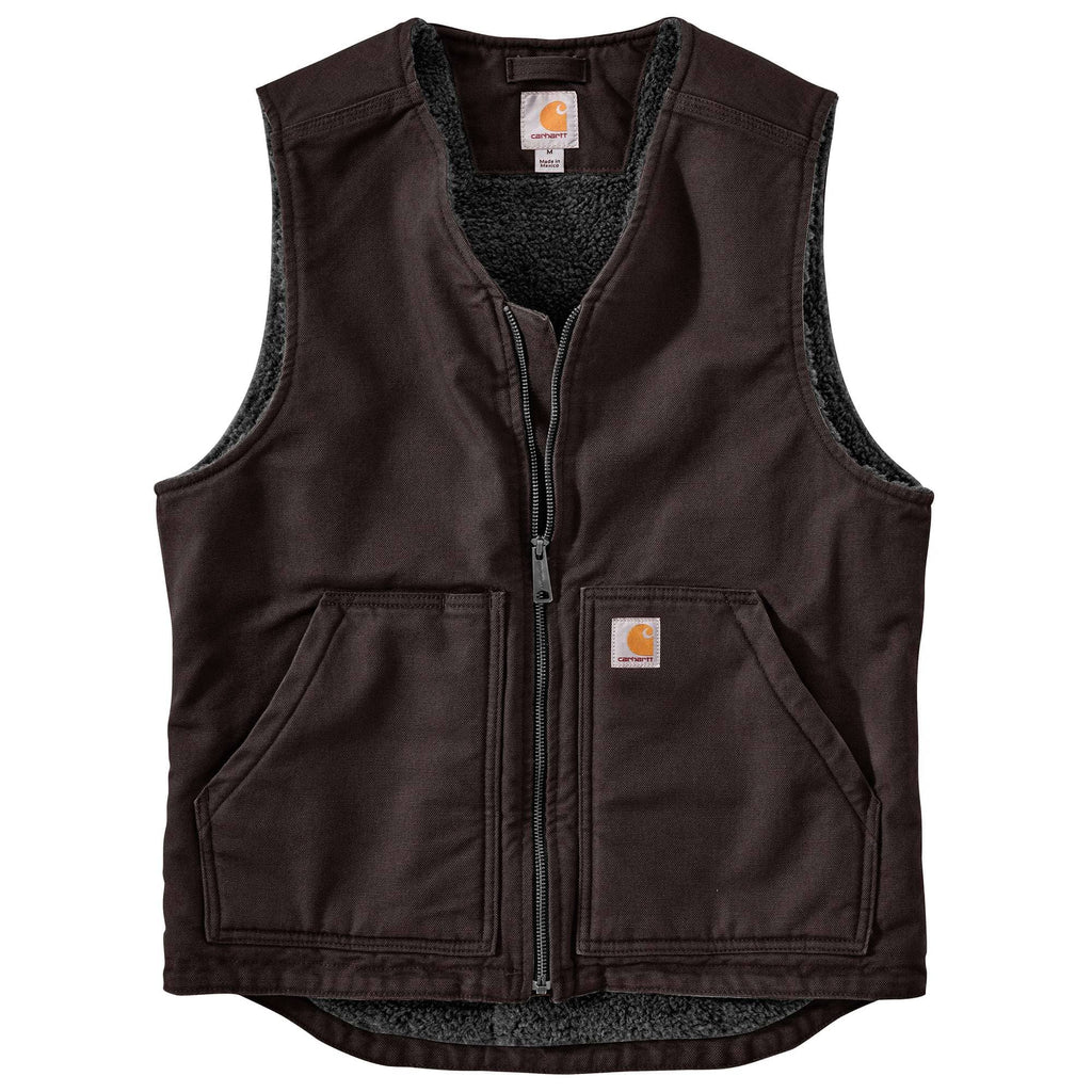 CARHARTT® WASHED DUCK SHERPA LINED VEST 104394