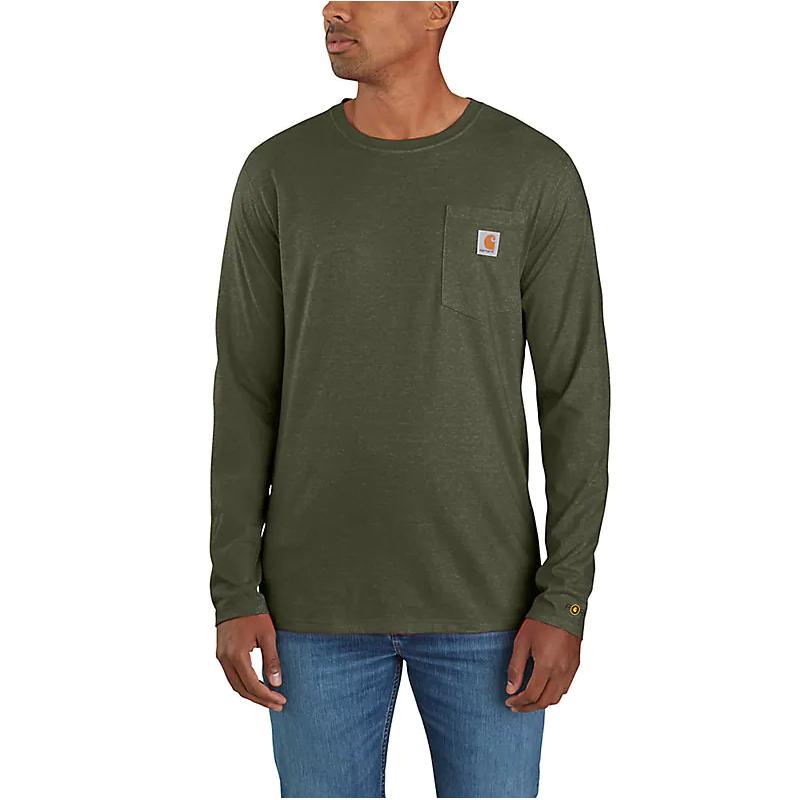 CARHARTT FORCE® RELAXED FIT MIDWEIGHT LONG-SLEEVE POCKET T-SHIRT 104617