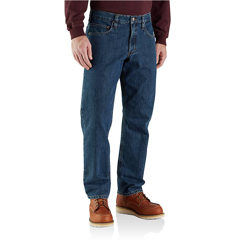 RELAXED FIT FLANNEL-LINED 5-POCKET JEAN #104942