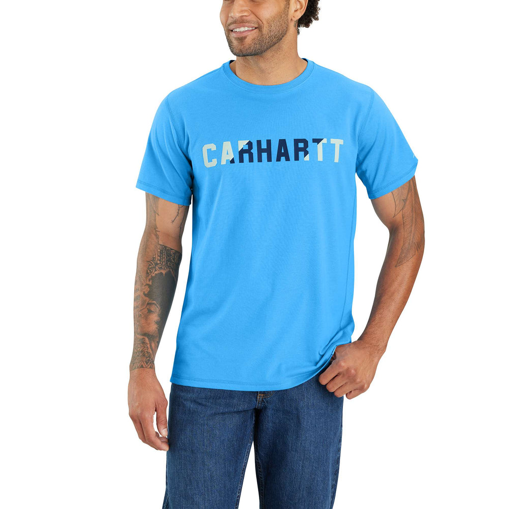 CARHARTT FORCE® RELAXED FIT MIDWEIGHT SHORT-SLEEVE BLOCK LOGO GRAPHIC T-SHIRT Seasonal Spring 2023 105203