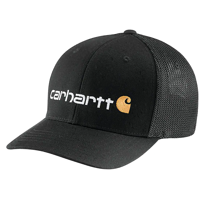 MEN'S RUGGED FLEX® FITTED CANVAS MESH-BACK LOGO GRAPHIC CAP 105353