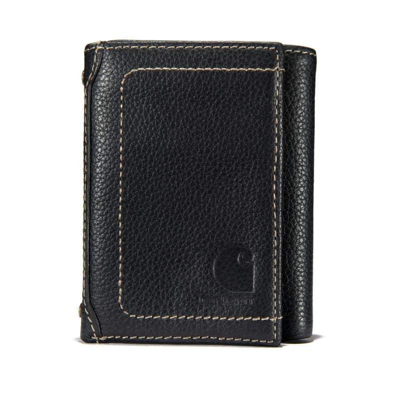 CARHARTT Milled Pebble Trifold Wallet-Black B0000209