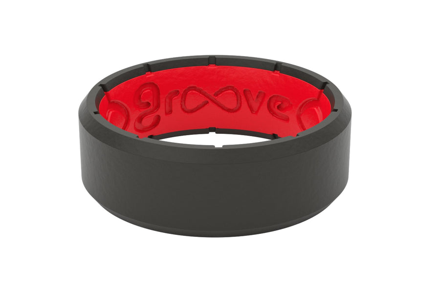 GROOVE RING® EDGE BLACK & RED RING