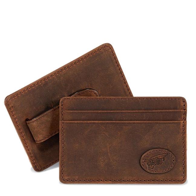 Redwing Leather Card Case with Money Clip