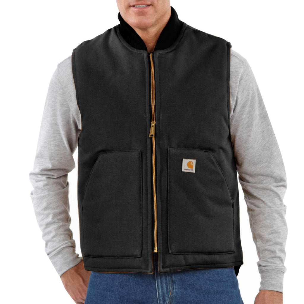 RELAXED FIT FIRM DUCK INSULATED RIB COLLAR VEST V01